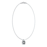 Collar Guess para Caballero Lion King color plateado